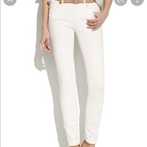 White Madewell Skinny Skinny Ankle jeans